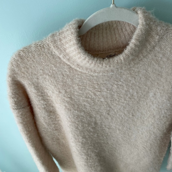 Oatmeal colored sweater dress/tunic - Picture 2 of 8